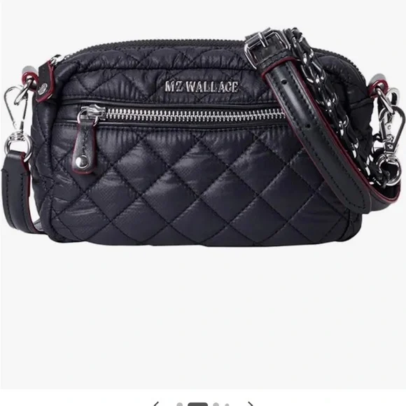 MZ Wallace Quilted Black Crossbody Bag - Picture 1 of 8